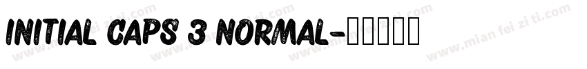 Initial Caps 3 Normal字体转换